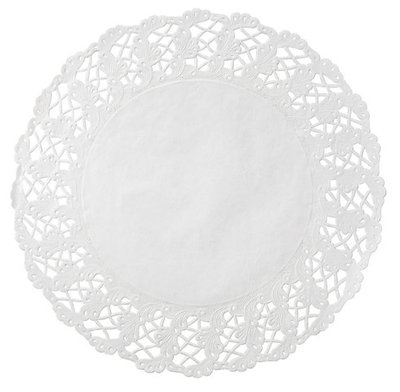16' WHITE LACE ROUND DOILIES